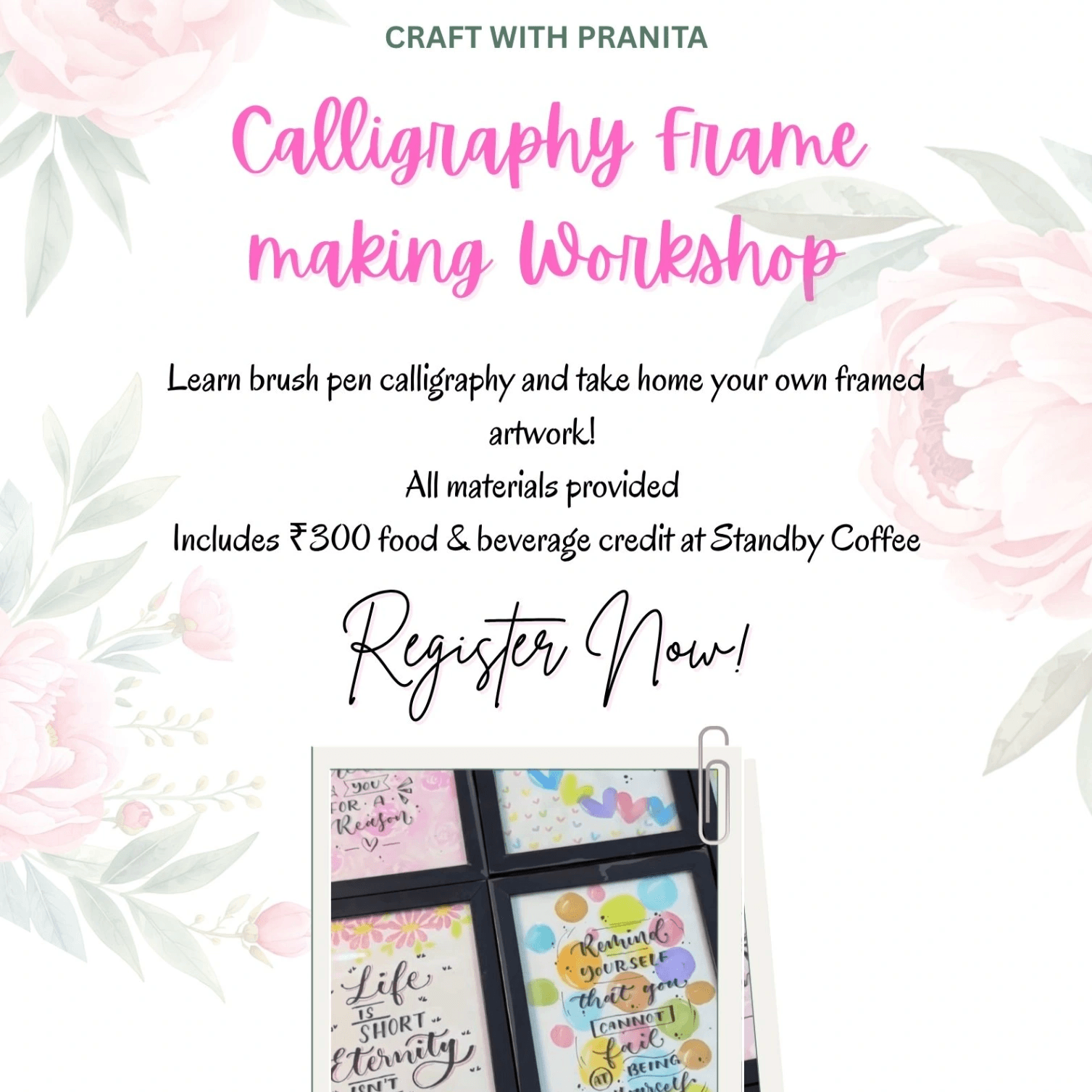Calligraphy Frame Making Workshop
