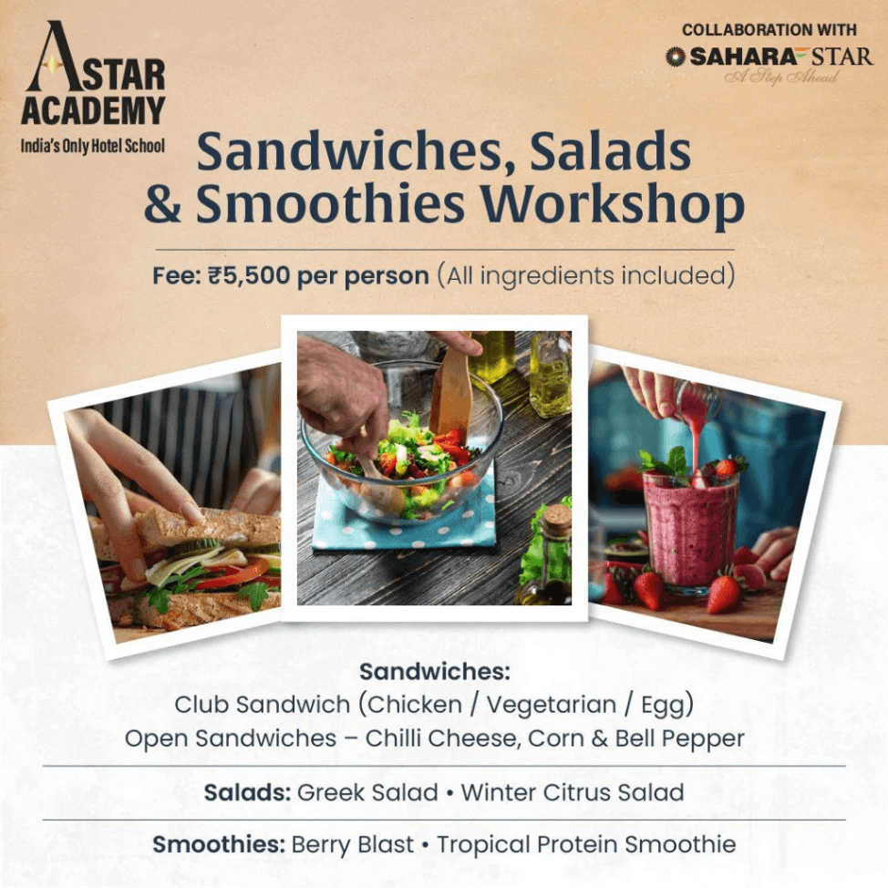 Sandwiches, Salads & Smoothies Workshop